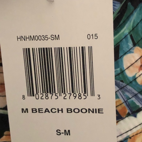 New Hurley Beach Boonie Vented Quick Dry Hat Adult Size S/M TROPICAL CAMO - Picture 5 of 7